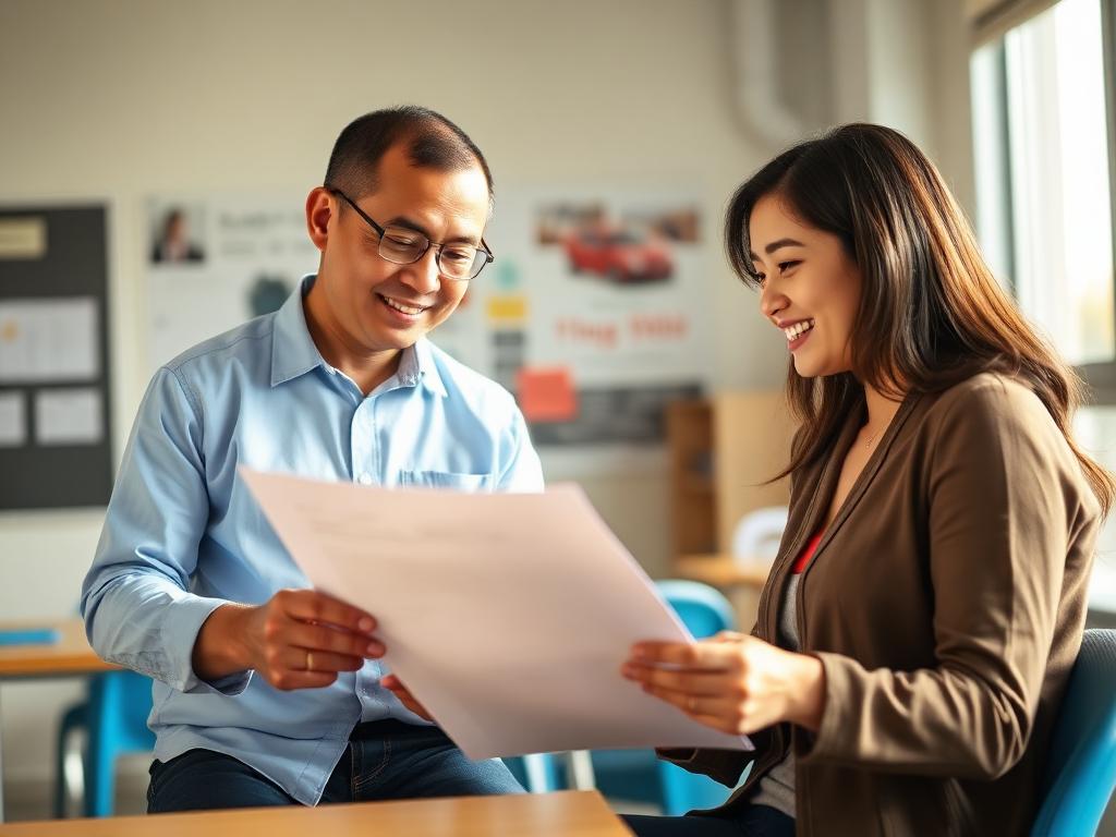 Giáo viên hỗ trợ học viên
